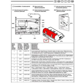 9 8210 3483 Doppelte Abdeckung für Dick RS-150