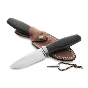 AH.BLB Feststehendes Messer LionSTEEL „ACHA“ micarta schwarz