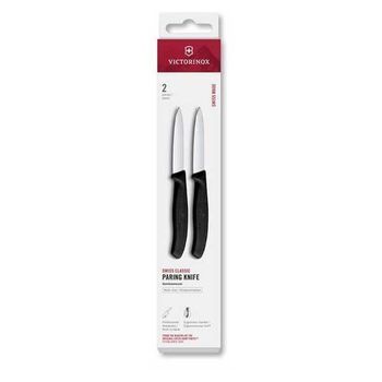 6.7603.2 Set 2 Victorinox SwissClassic office knives black 8cm