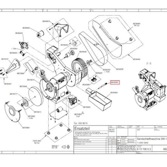 9 8249 3902 Pièce de fixation pour bac à eau SM-130