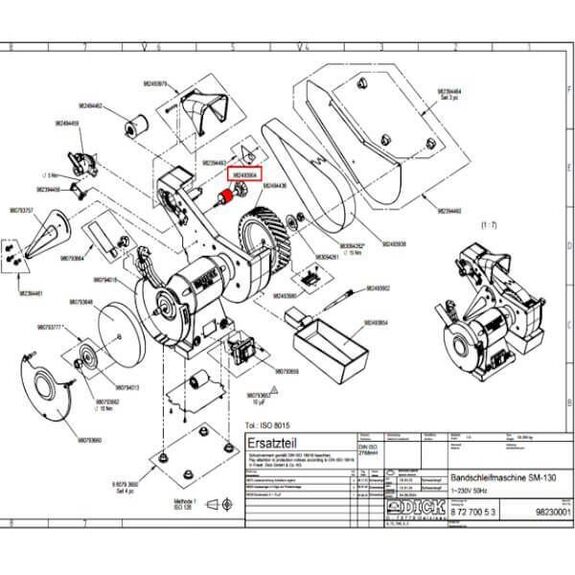 9 8249 3904 Centring piece for Dick SM-130
