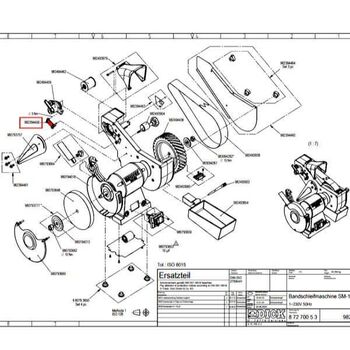 9 8249 4456 Klemmblech für Bandantriebsstück für Dick SM-130