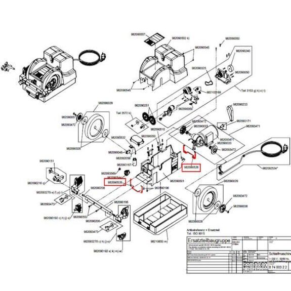 9 8209 0526 Spannungshalterung für Dick SM-110 und SM-111