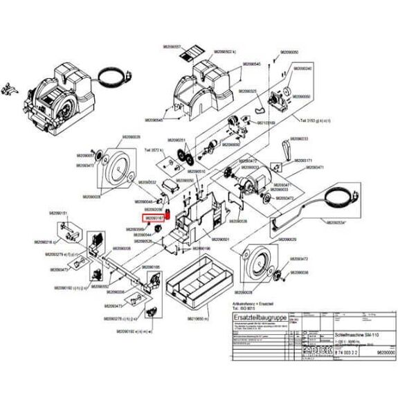 9 8209 3167 Capacitor for SM-110 and SM-111
