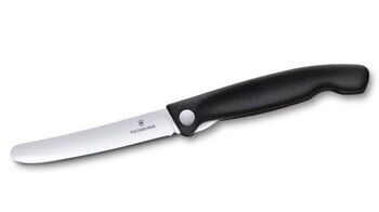 6.7803.F Officemesser schwarz glatt Victorinox Swiss Classic klappbar/Kartonschachtel