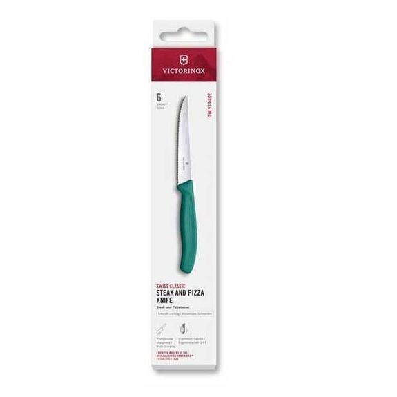 6.7234.6C1 6 Victorinox Swiss Classic steak knives 11cm green
