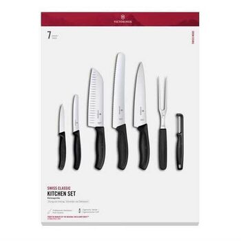 6.7133.71G 7-teiliges Kochset Victorinox SwissClassic schwarz