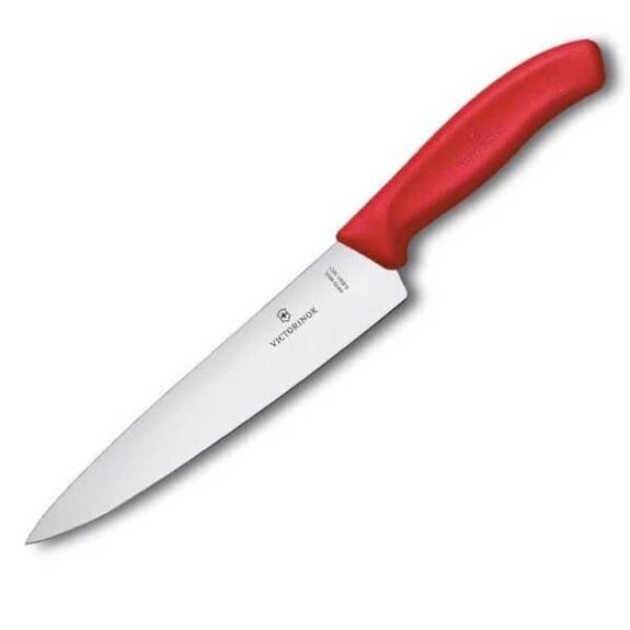 6.8001.19C1B Victorinox SwissClassic Carving Knife 19cm red/card