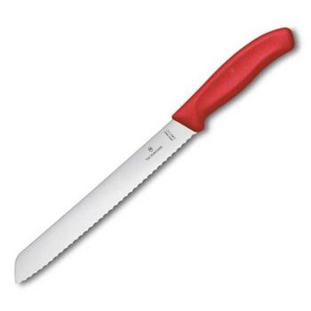 6.8631.21C1B - 6.8634.21C1B Couteau à pain 21cm Victorinox Swiss Classic sur rouge ou vert/carte