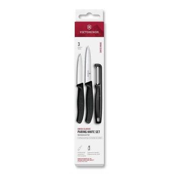 6.7113.33 3-teiliges Set Victorinox Swissclassic schwarz