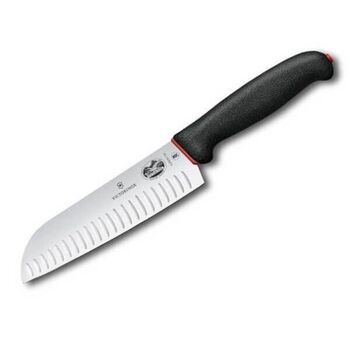 5.2523.17D Santoku alvéolé Victorinox Dual Grip 17 cm noir