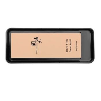 Kaï Japanese sharpening stone on base  2 grits 1000/4000 AP.0334
