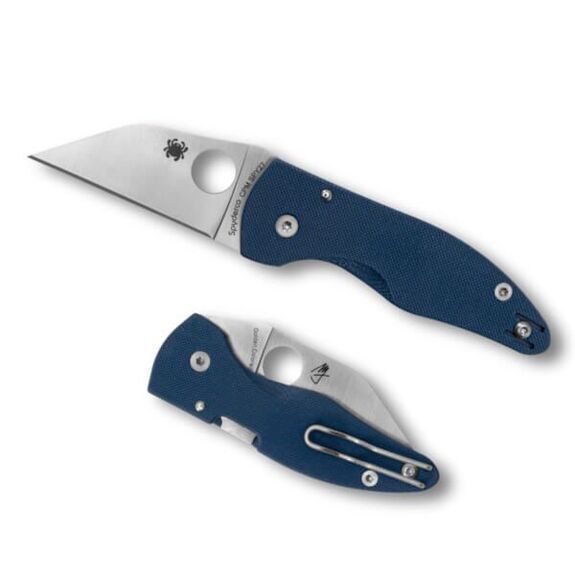 Spyderco Klappmesser „MICROJIMBO” G10 blau C264GPCBL