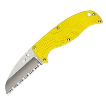 Couteau fixe denté Spyderco "ENUFF SALT" milieu marin FB31SYL