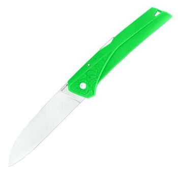 Florinox ‘Kiana’ folding knife with green handle and ‘sea’ motif