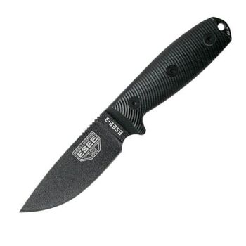 ESEE-3 black fixed survival knife E3PMB001