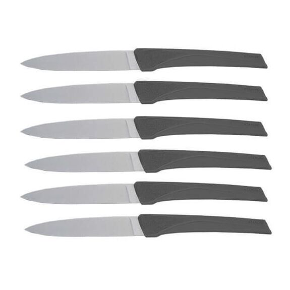 Set of 6 Florinox "Kiana" Anthracite table knives KIA6.A