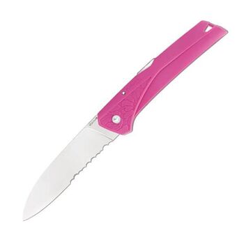Florinox Klappmesser „Kiana” mit rosa Griff und „Meer”-Motiv FLKMROSE