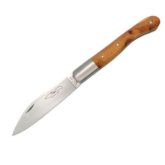 Couteau pliant TMC série " Aurillac" manche bois de Cade THAURCA