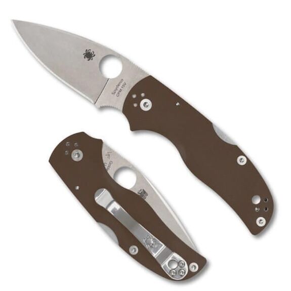 Spyderco Native 5 G10 Brown Folding Knife Sprint Run 2025 C41GPBN15V5