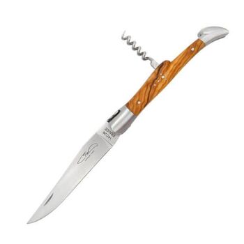 TMC Laguiole 2-piece folding knife with olive wood handle THLA2OL