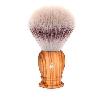 Muhle Classic synthetic silver shaving brush with olive wood handle 35H250