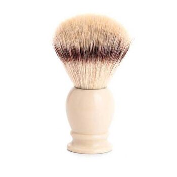 Muhle Classic synthetic silver shaving brush with ivory handle 35K257