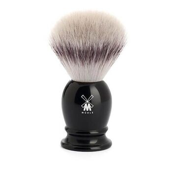 Muhle Classic synthetic silver shaving brush with black handle 39K256