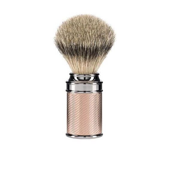 Muhle Tradition shaving brush with pink chrome metal handle 31M89RG