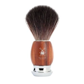 Muhle Vivo Synthetic Badger Hair Brush, Black in Plum, 31H331