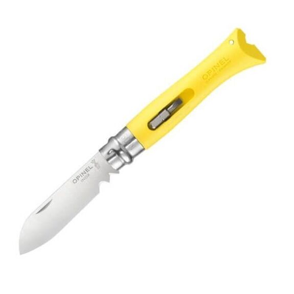Opinel-Messer Nr. 9 Bricolage gelber Griff 12cm 18046