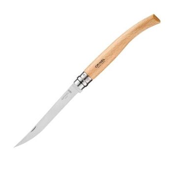 Opinel tapered knife with Beechwood handle N°8 25600