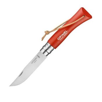Opinel-Messer Nr. 7 „Colorama“ VRI orange + Baroudeur-Link 92208
