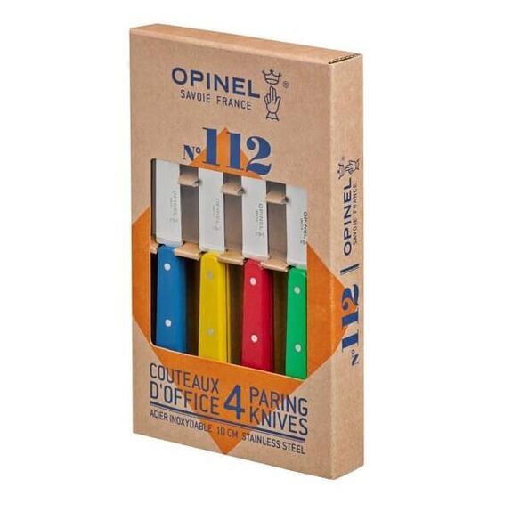 Opinel 4 office knife set No. 112 with hornbeam handle 946.P