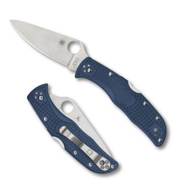 Spyderco Endela Blue Pocket Knife C243PCBL