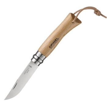 Opinel No. 7 VRI Beech Knife + Baroudeur Link 91372