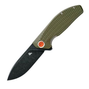 Black Fox Acutus G10 green pocket knife 764OD