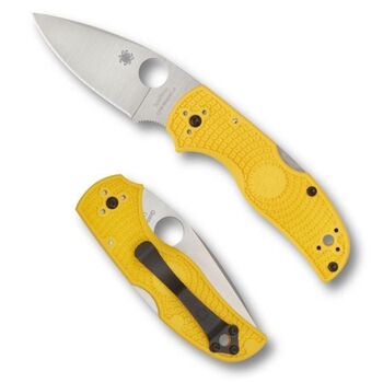 C41PYL5 Spyderco Native 5 Salt yellow folding knife