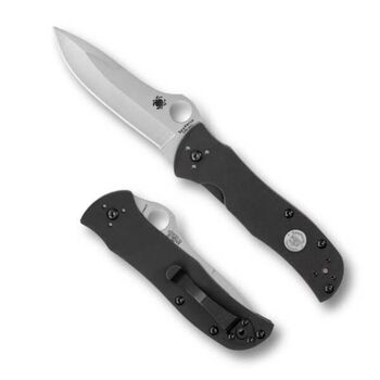 Couteau pliant Spyderco "Starmate" G10 noir Edition limitée « SPRINT RUN 2025 »