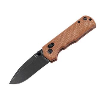 Boker Plus Rockstub Klappmesser, braunes Micarta