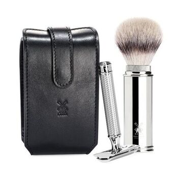 Muhle black safety travel shaving kit