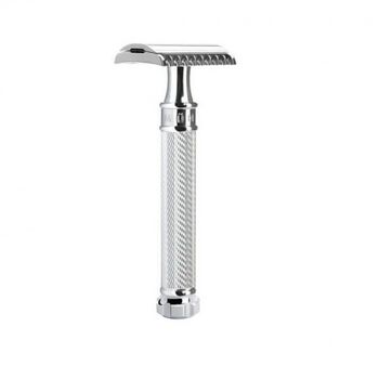 Muhle Traditional Safety Razor, chrome-plated, open comb