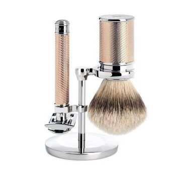 Mühle Tradition 3-teiliges Sicherheitsset, Chrom, Roségold, Feinsilber