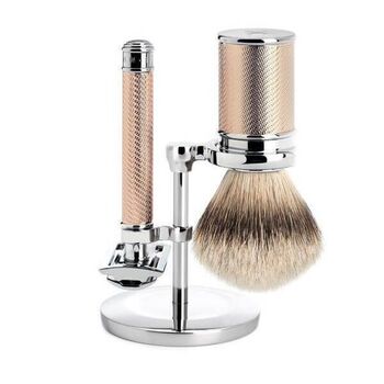 Set 3 pièces Muhle Tradition sécurité synthétique argenté doré rose