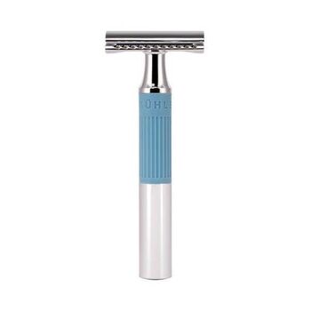 Muhle NEO safety razor, chrome/blue