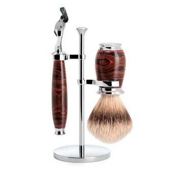 Muhle Fusion™ Purist 3-Piece Shaving Set - Pure Silver