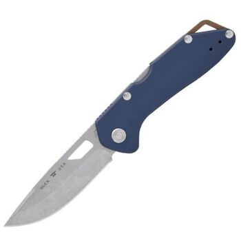 Couteau pliant Buck Mustang Aluminium bleu foncé