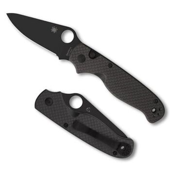 Spyderco "BUTTONUP" Black Folding Knife
