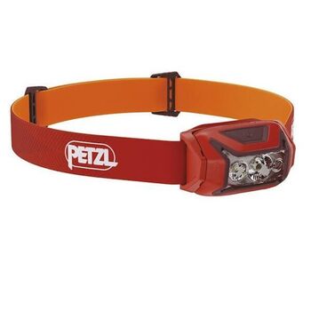 Red Petzl "Actik" headlamp