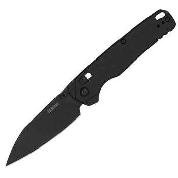 Kershaw „BEL AIR“ XL – komplett schwarzes Klappmesser mit Aluminiumgriff